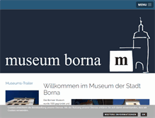 Tablet Screenshot of museum-borna.de